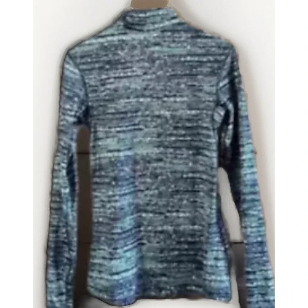 Women's Nike Pro Warm Subtle Print‎ 1/2 Zip Pullover 849315-387 Large